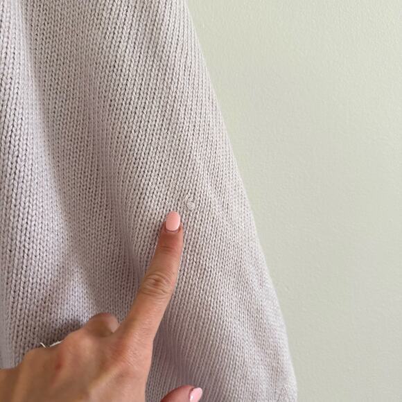 Lolë Iverness Knit Pullover Cowl Neck Poncho Sweater Pink - Picture 9 of 10